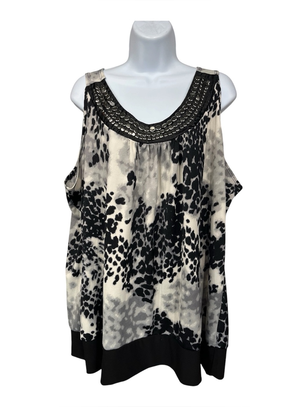 Beverly Drive sleeveless blouse size 3X